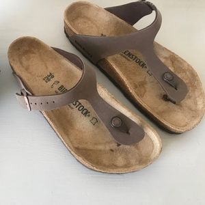 Birkenstock tan/brown sandals - size 39